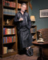 SiaLinda for Men: Herrenrock Erlendur, Kilt Stil, Baumwolle und Leder, schwarz - SiaLinda.com